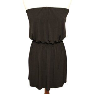 White House Black Market Strapless Dress in Black Size S